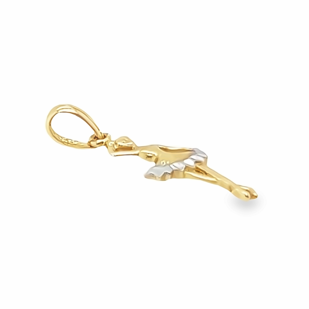 14K Two Tone Ballerina Pendant