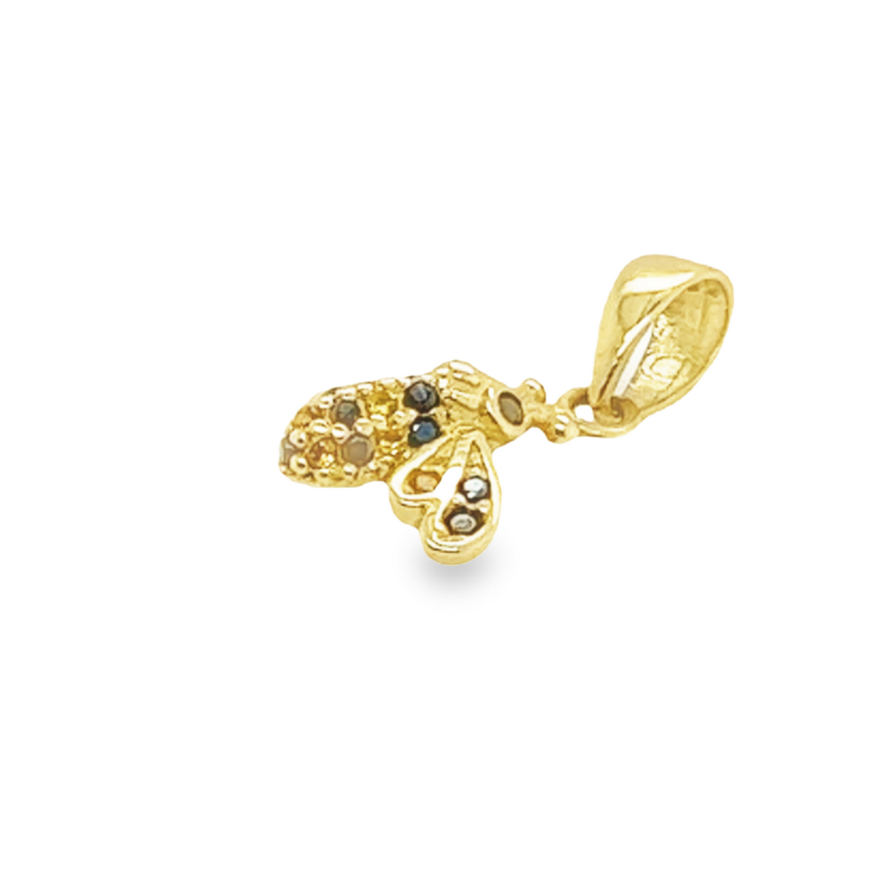 14K Yellow Gold Bee Pendant