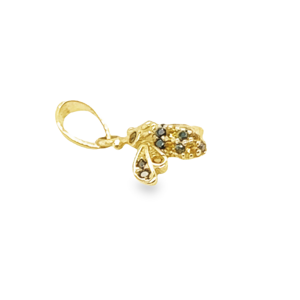 14K Yellow Gold Bee Pendant