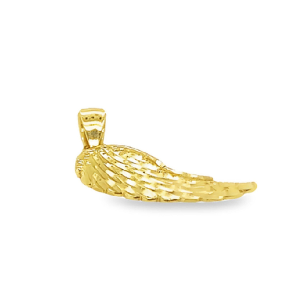 14K Yellow Gold Angel Wings Pendant