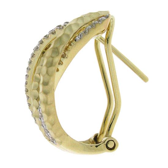14k Yellow Gold Diamond Fashion Earring - 0.35ct