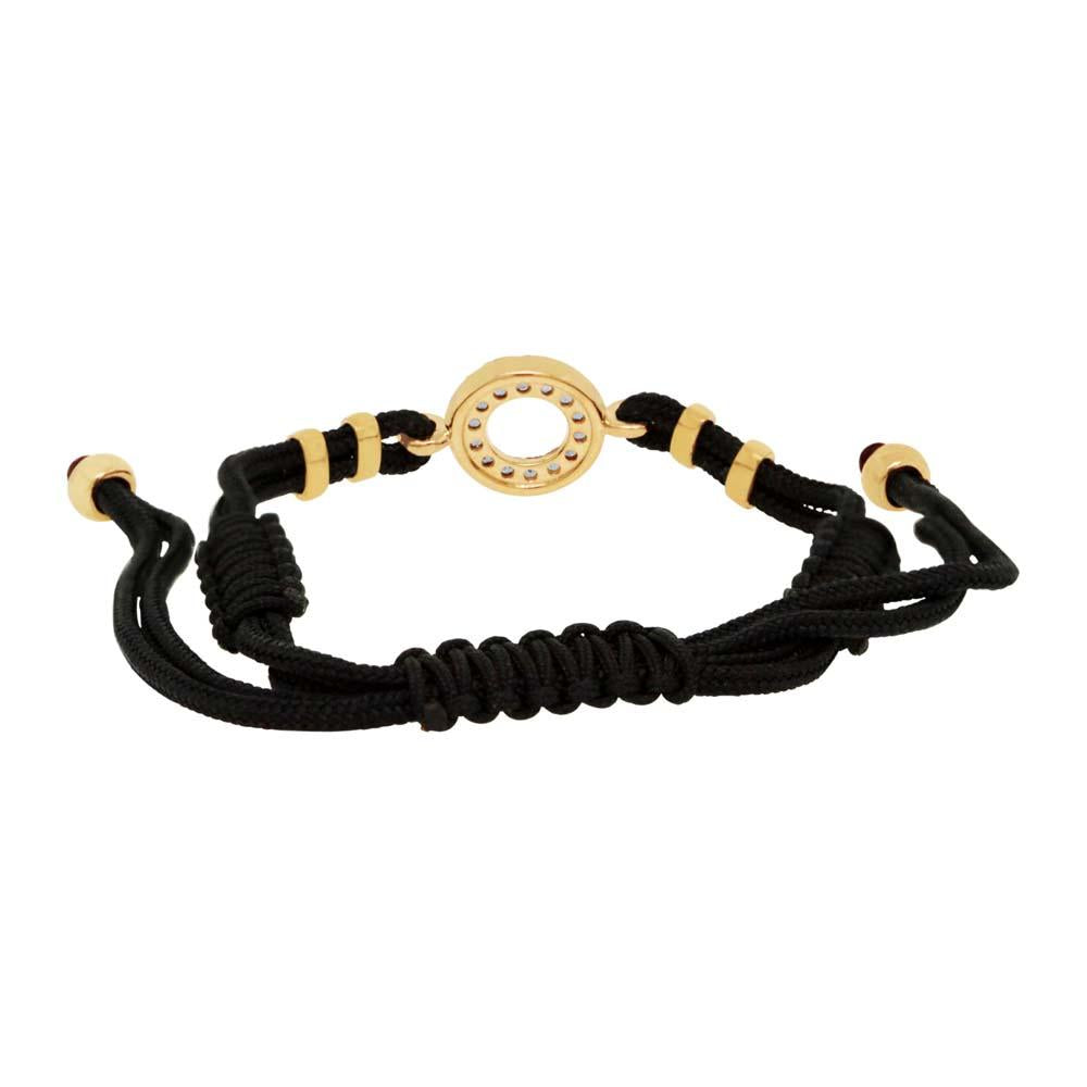 Diamond & 0.20ct Yellow Sapphire 14k Yellow Gold Bracelet