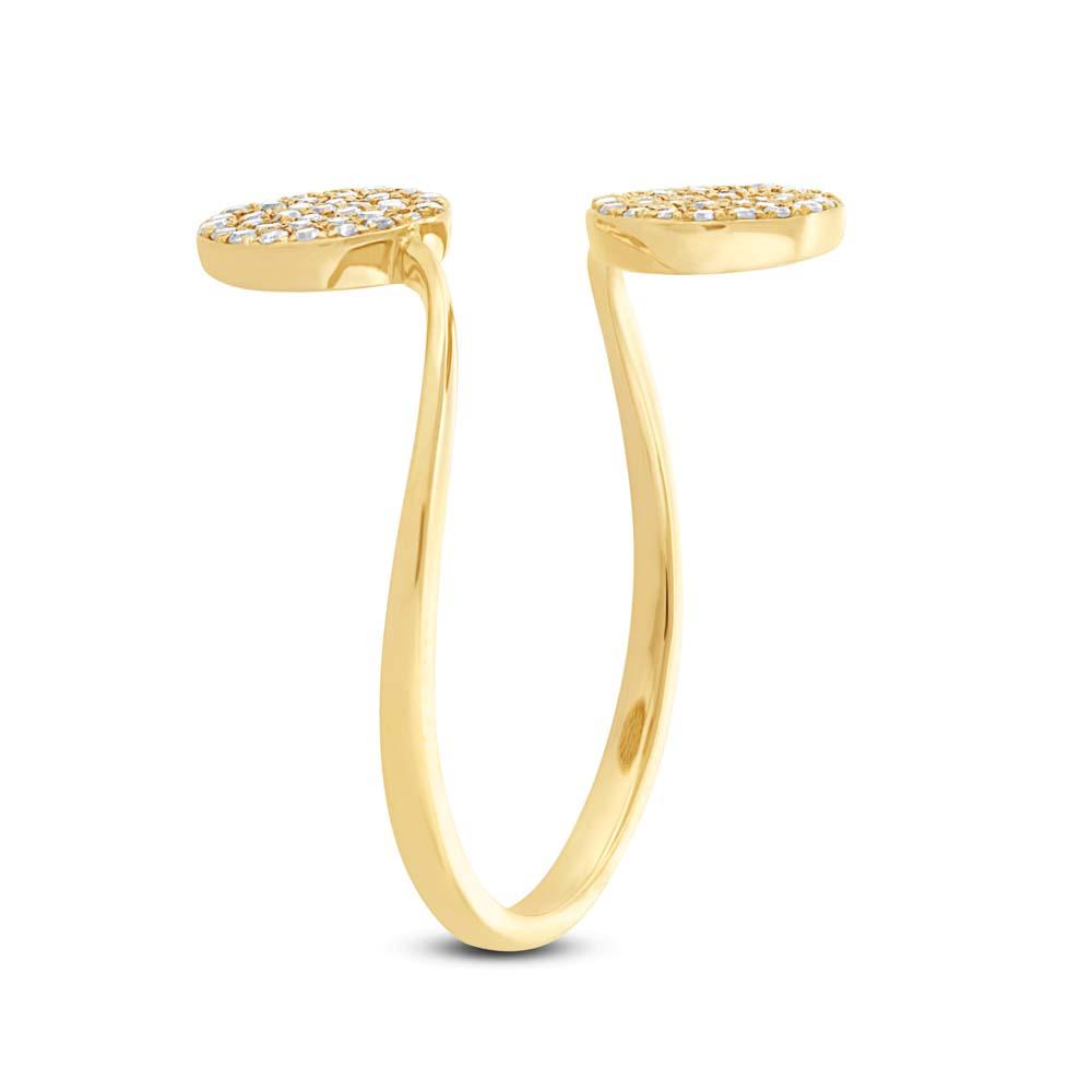 14k Yellow Gold Diamond Lady's Ring - 0.20ct