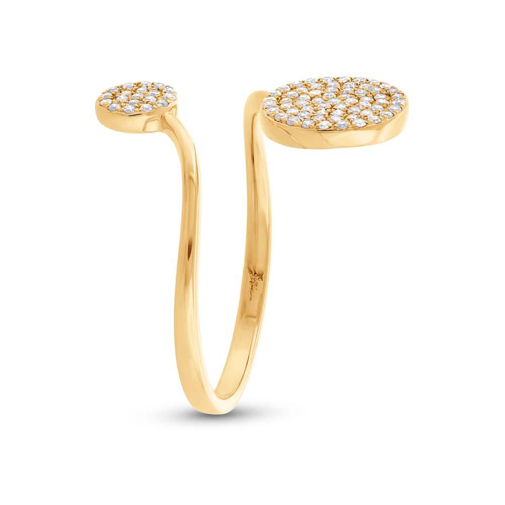 14k Yellow Gold Diamond Lady's Ring - 0.22ct