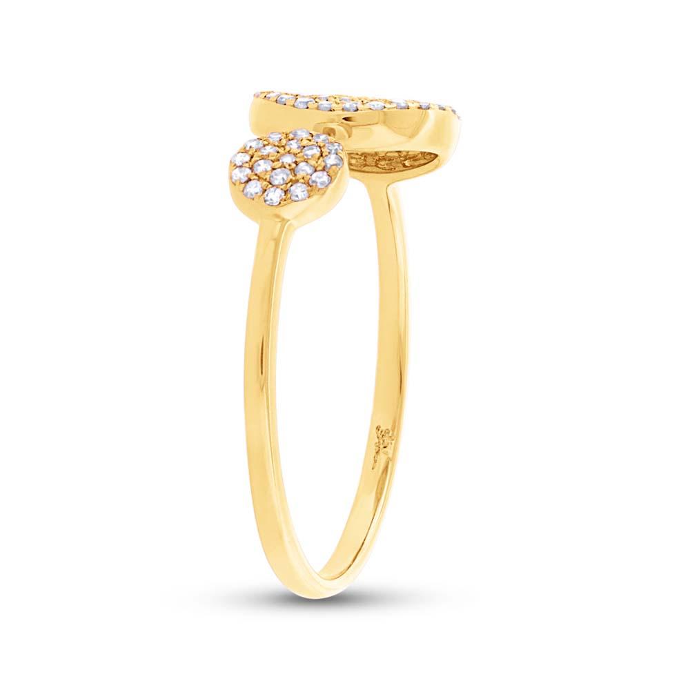 14k Yellow Gold Diamond Lady's Ring - 0.22ct