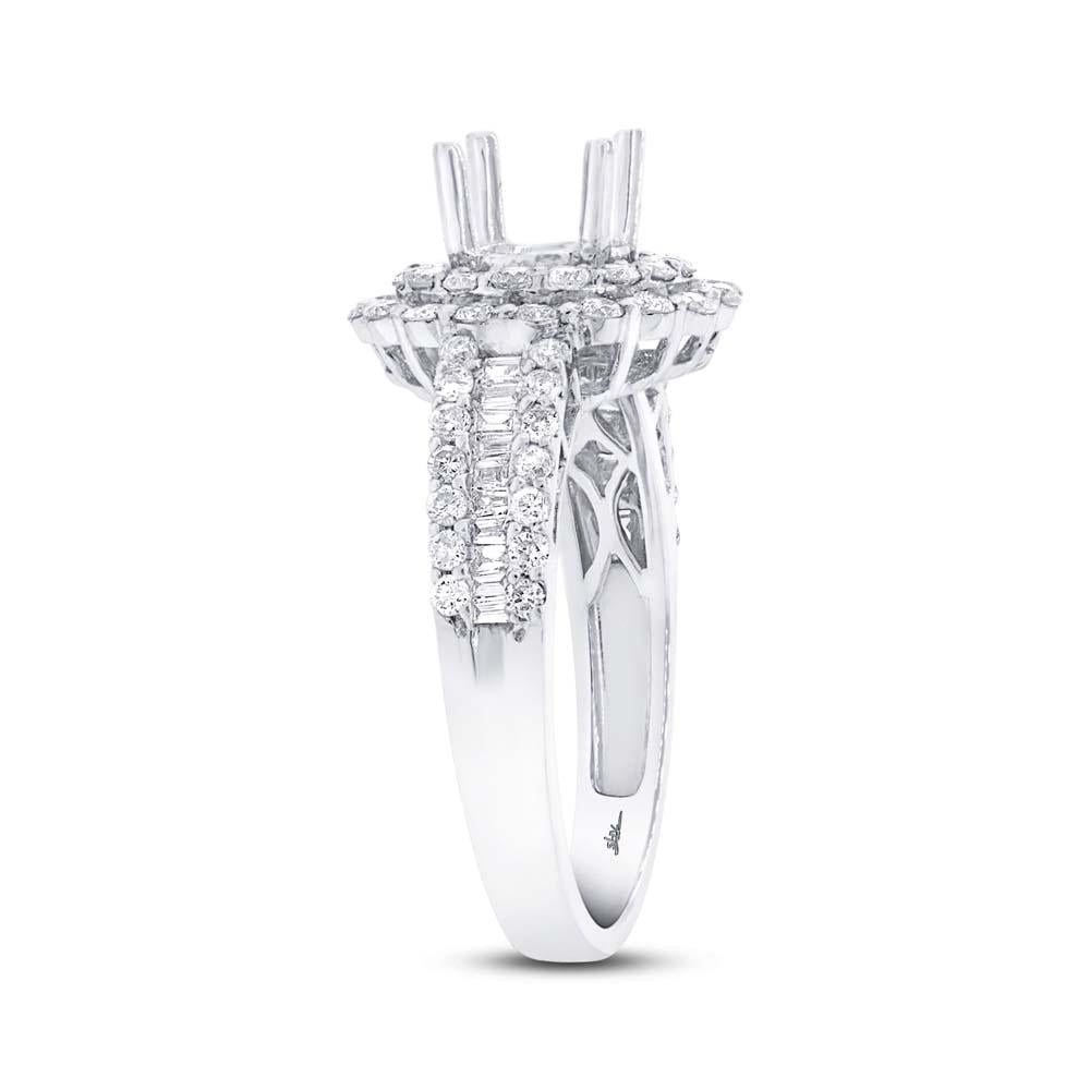 18k White Gold Diamond Semi-Mount Ring - 1.00ct