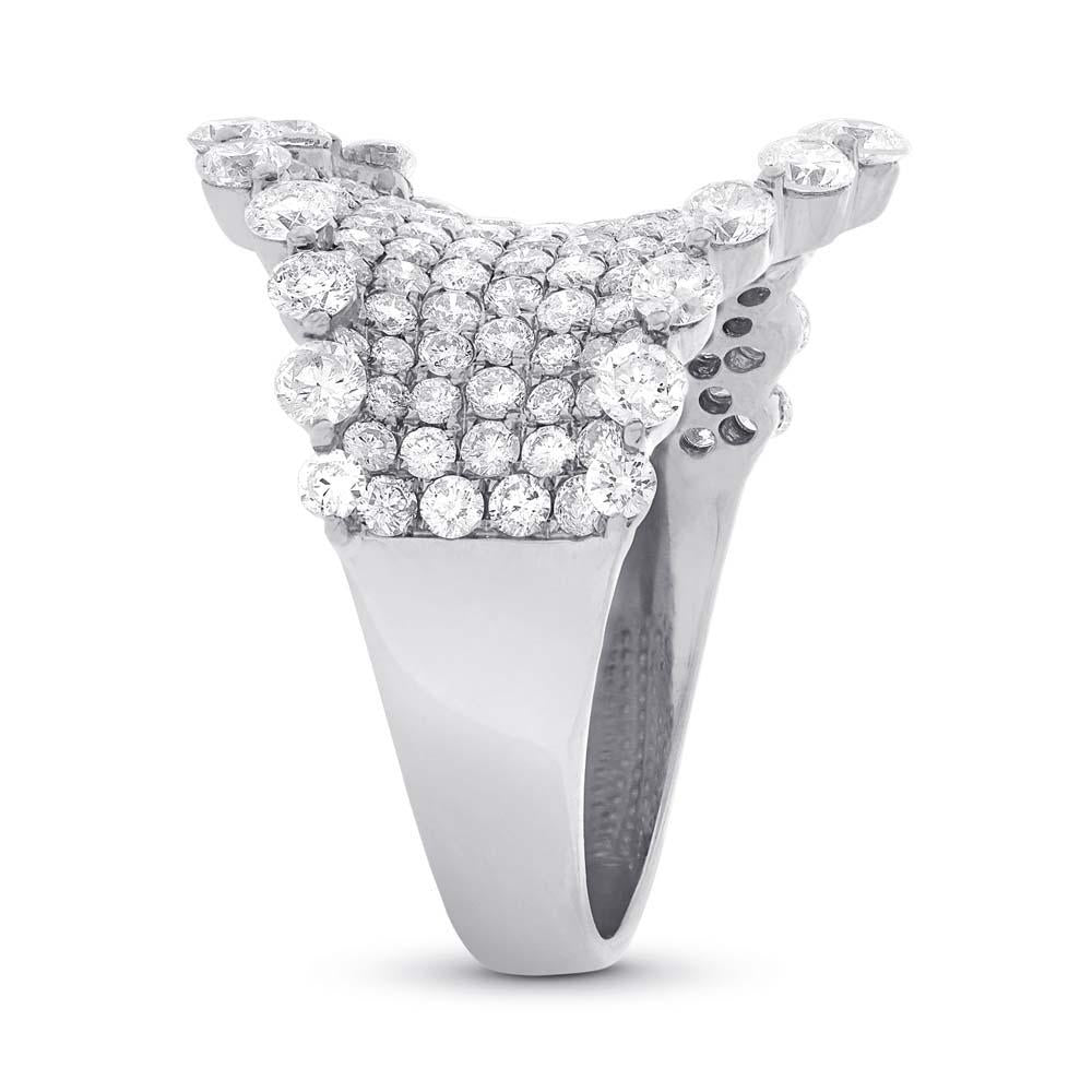 18k White Gold Diamond Lady's Ring - 2.98ct