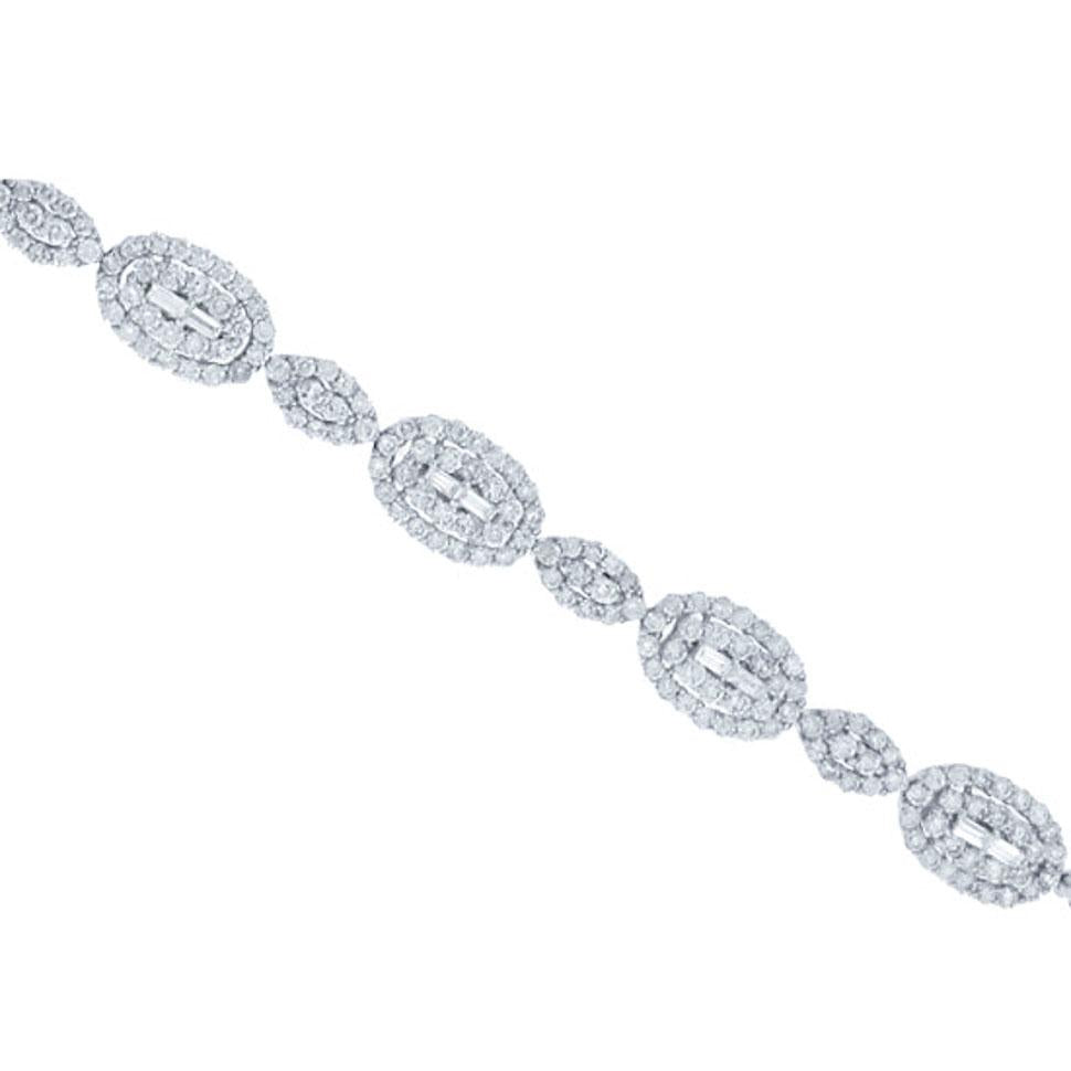 18k White Gold Diamond Lady's Bracelet - 7.58ct