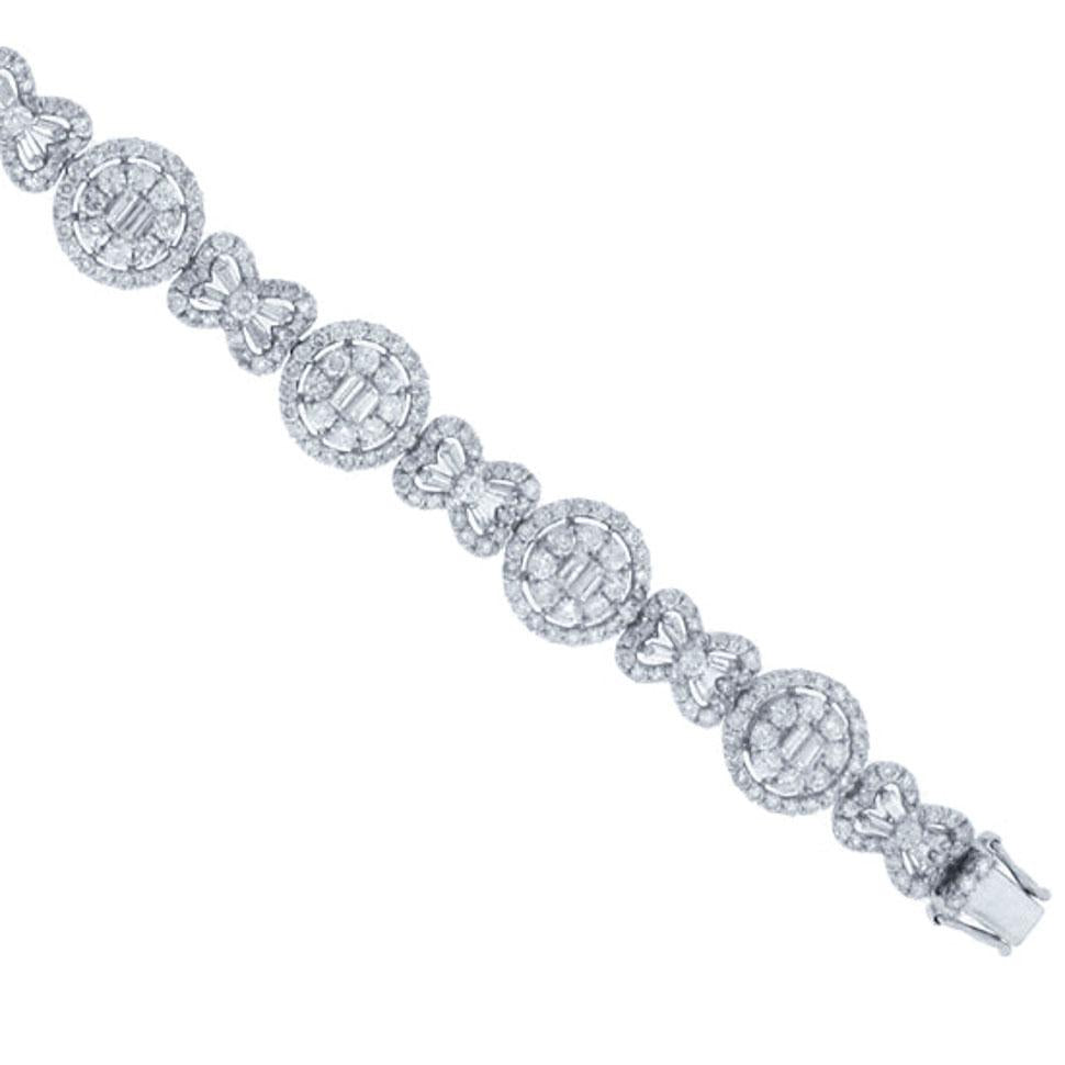 18k White Gold Diamond Lady's Bracelet - 9.07ct