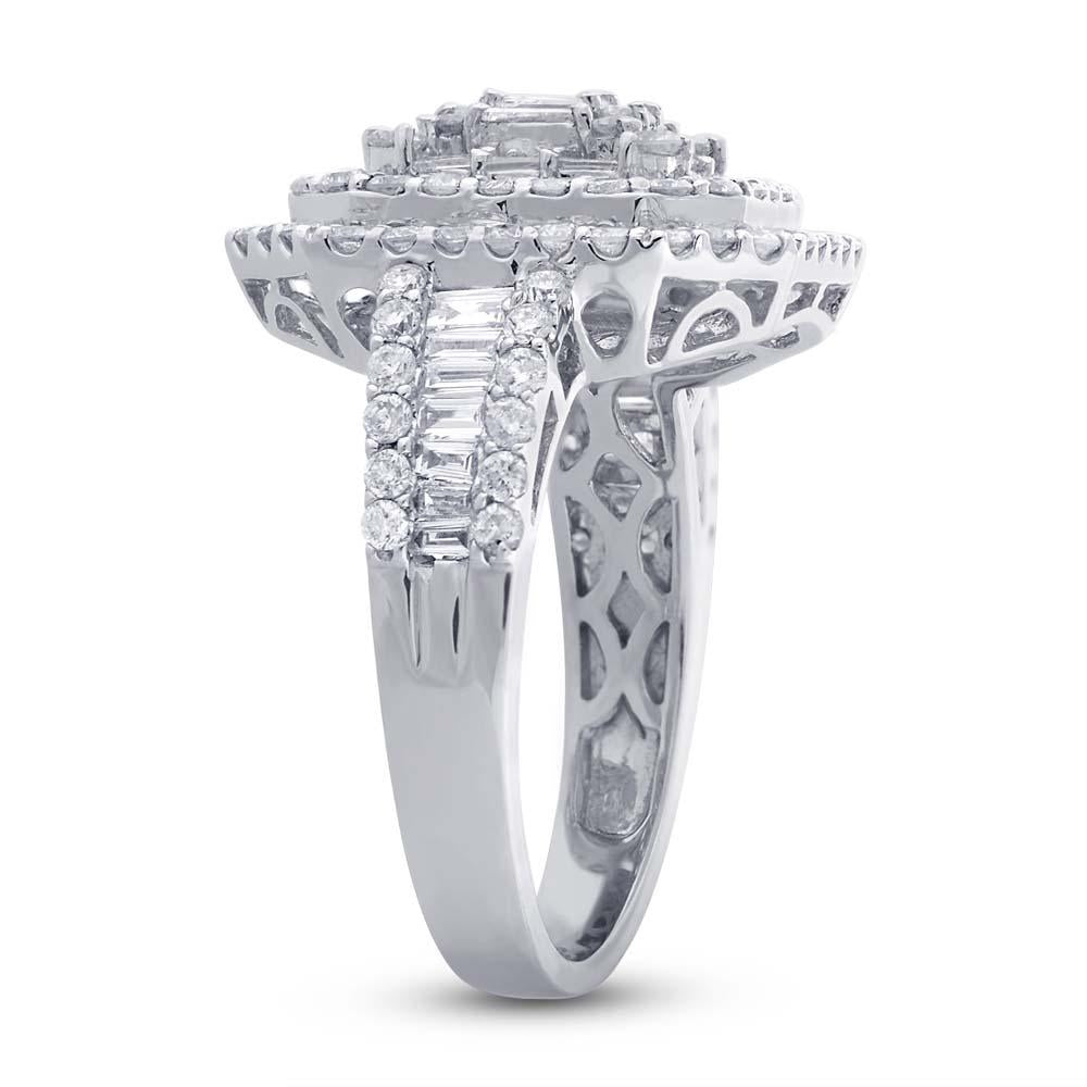 18k White Gold Diamond Lady's Ring - 1.74ct