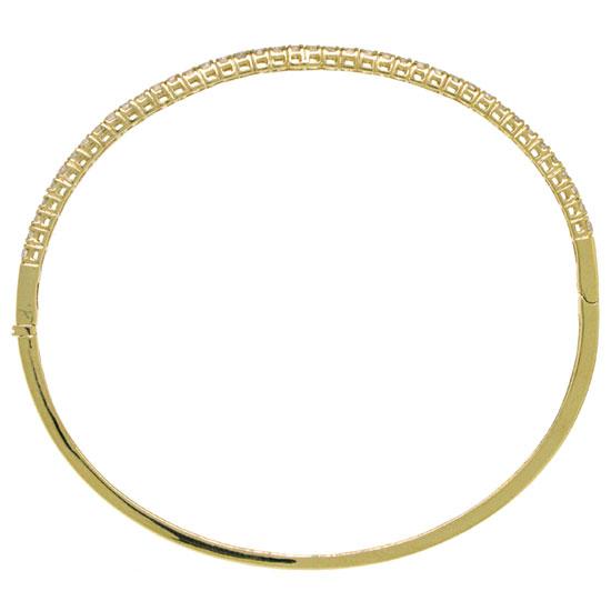 18k Yellow Gold Diamond Bangle - 0.93ct