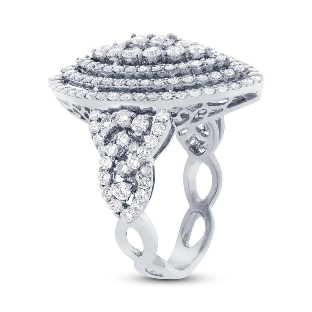 18k White Gold Diamond Lady's Ring - 2.22ct