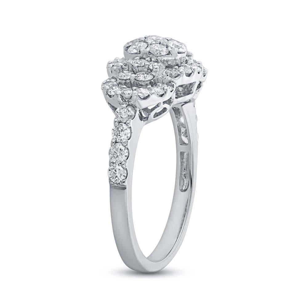 18k White Gold Diamond Lady's Ring - 1.23ct