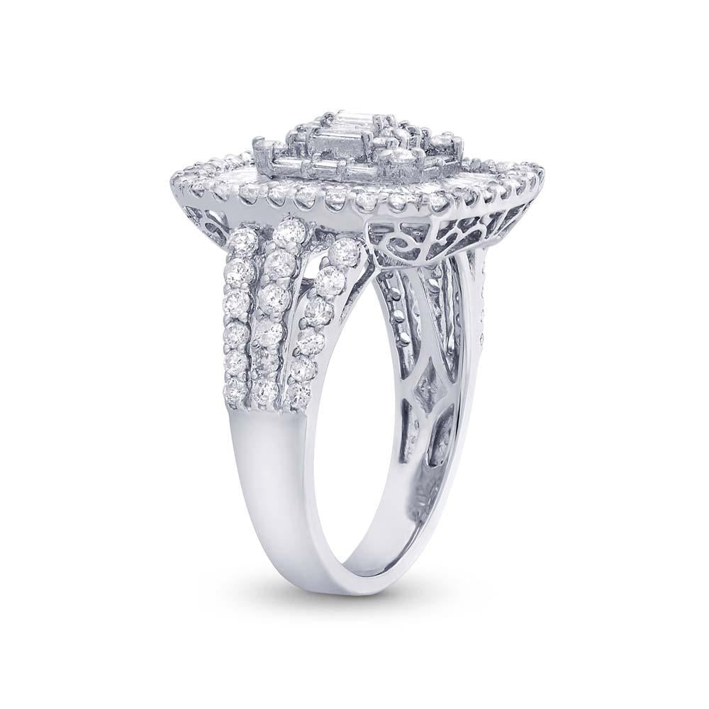 18k White Gold Diamond Lady's Ring - 2.13ct