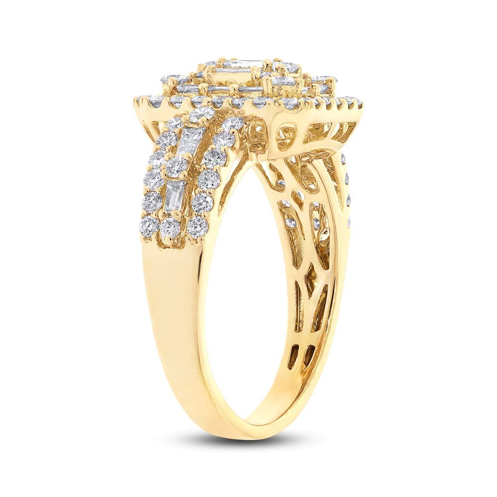 18k Yellow Gold Diamond Lady's Ring - 1.40ct