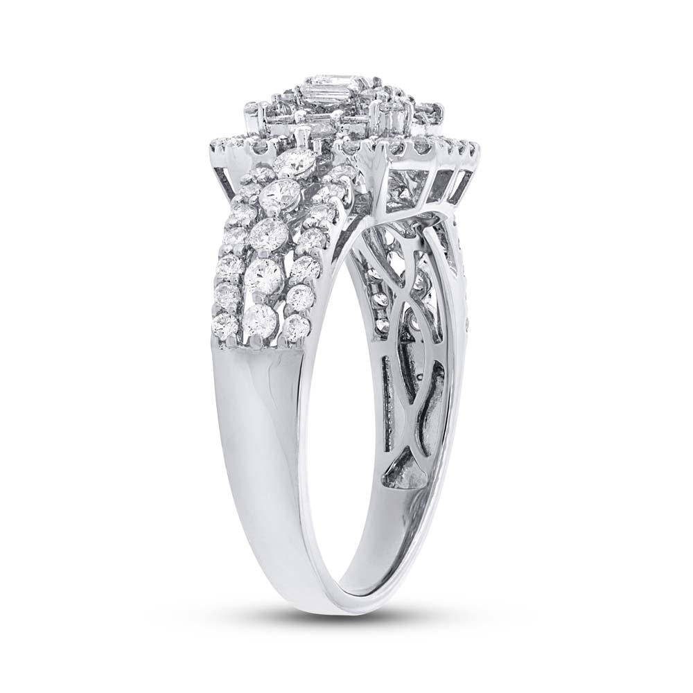 18k White Gold Diamond Lady's Ring - 1.24ct