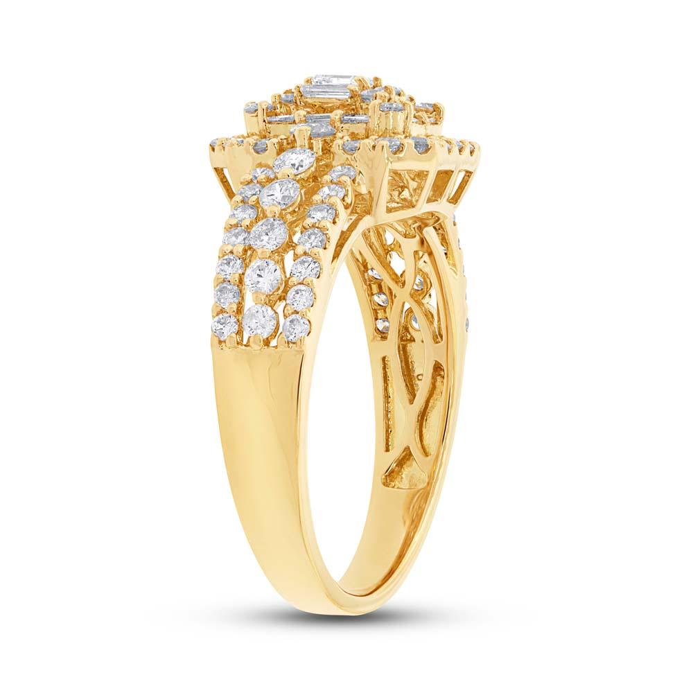 18k Yellow Gold Diamond Lady's Ring - 1.24ct