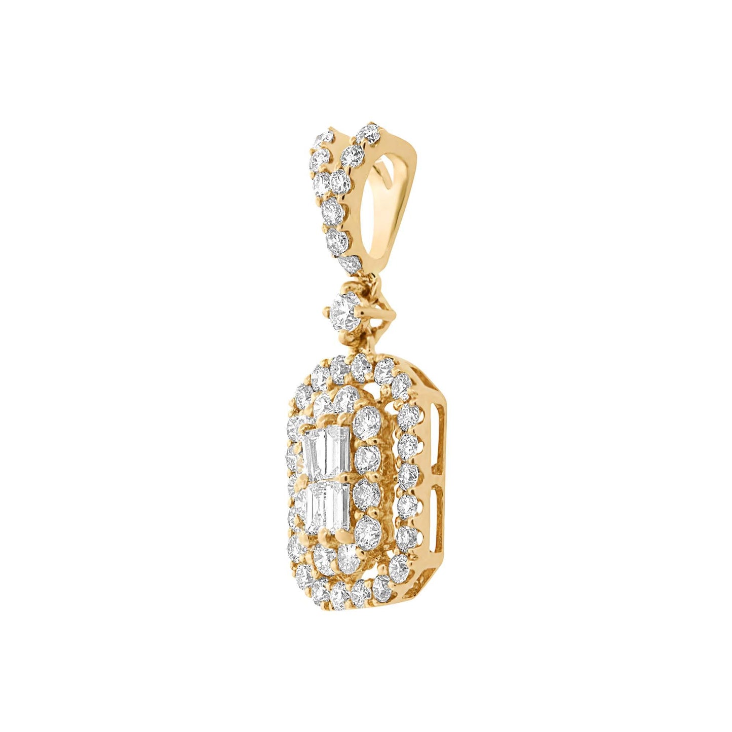 18k Yellow Gold Diamond Pendant - 0.67ct