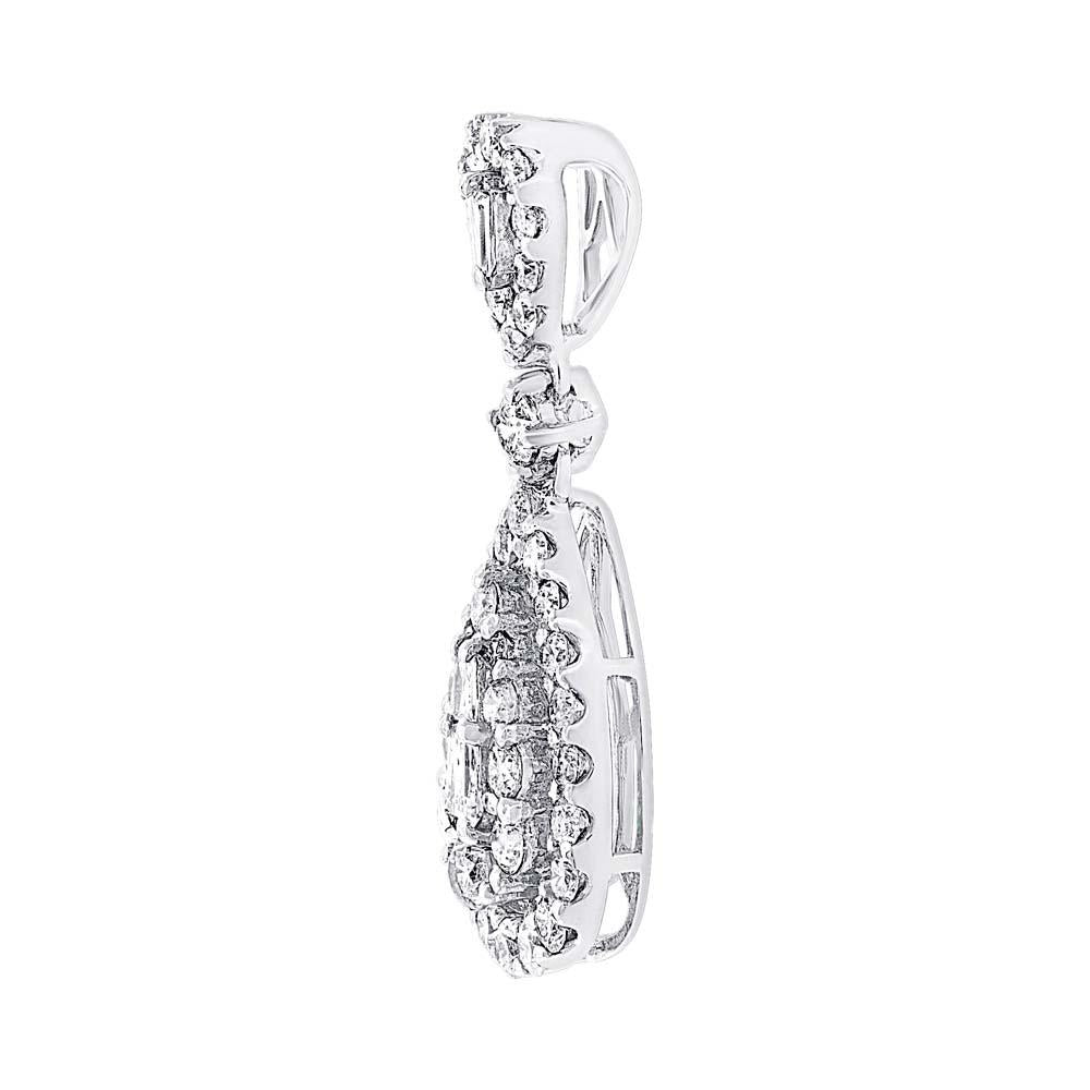 18k White Gold Diamond Pendant - 0.78ct