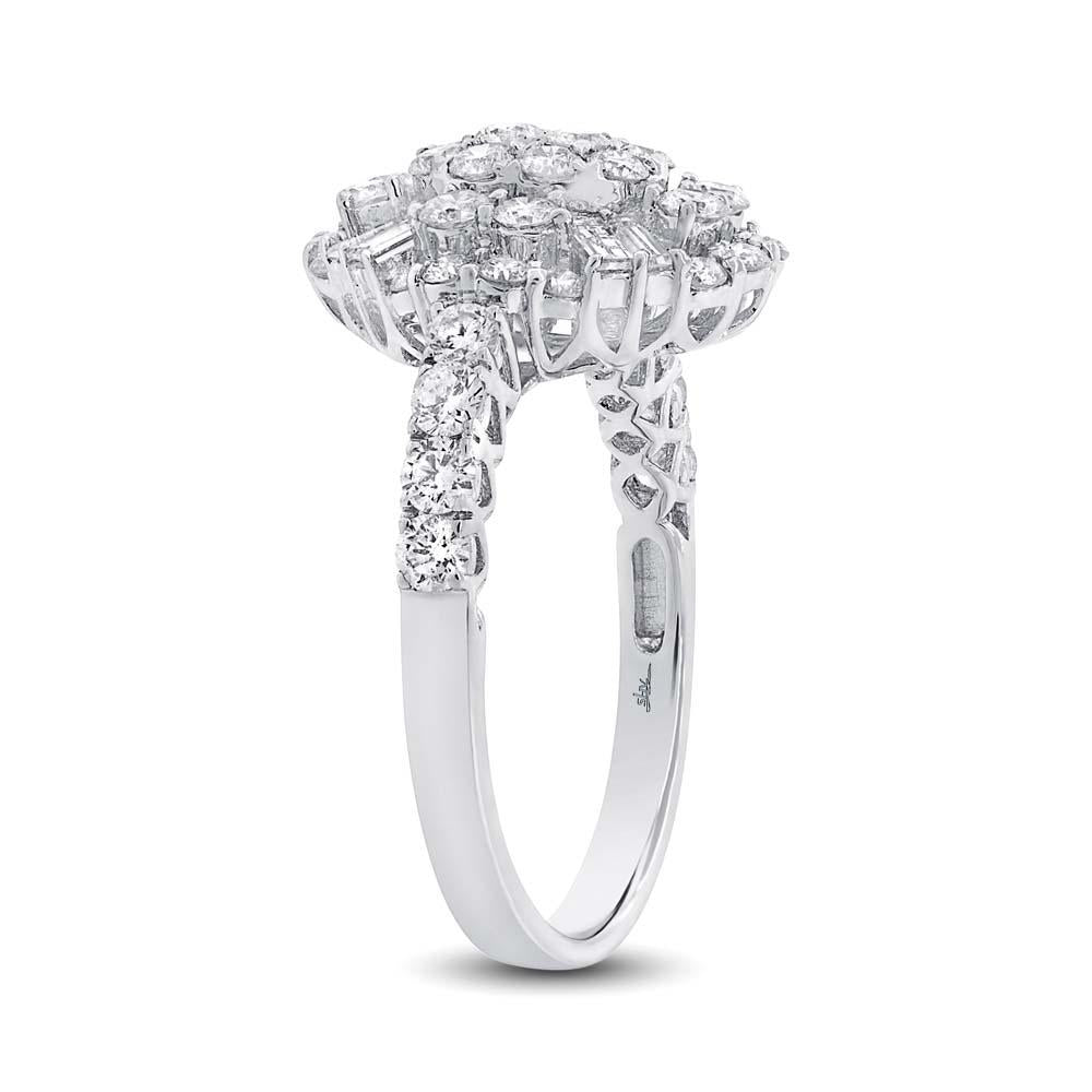 18k White Gold Diamond Lady's Ring - 1.59ct