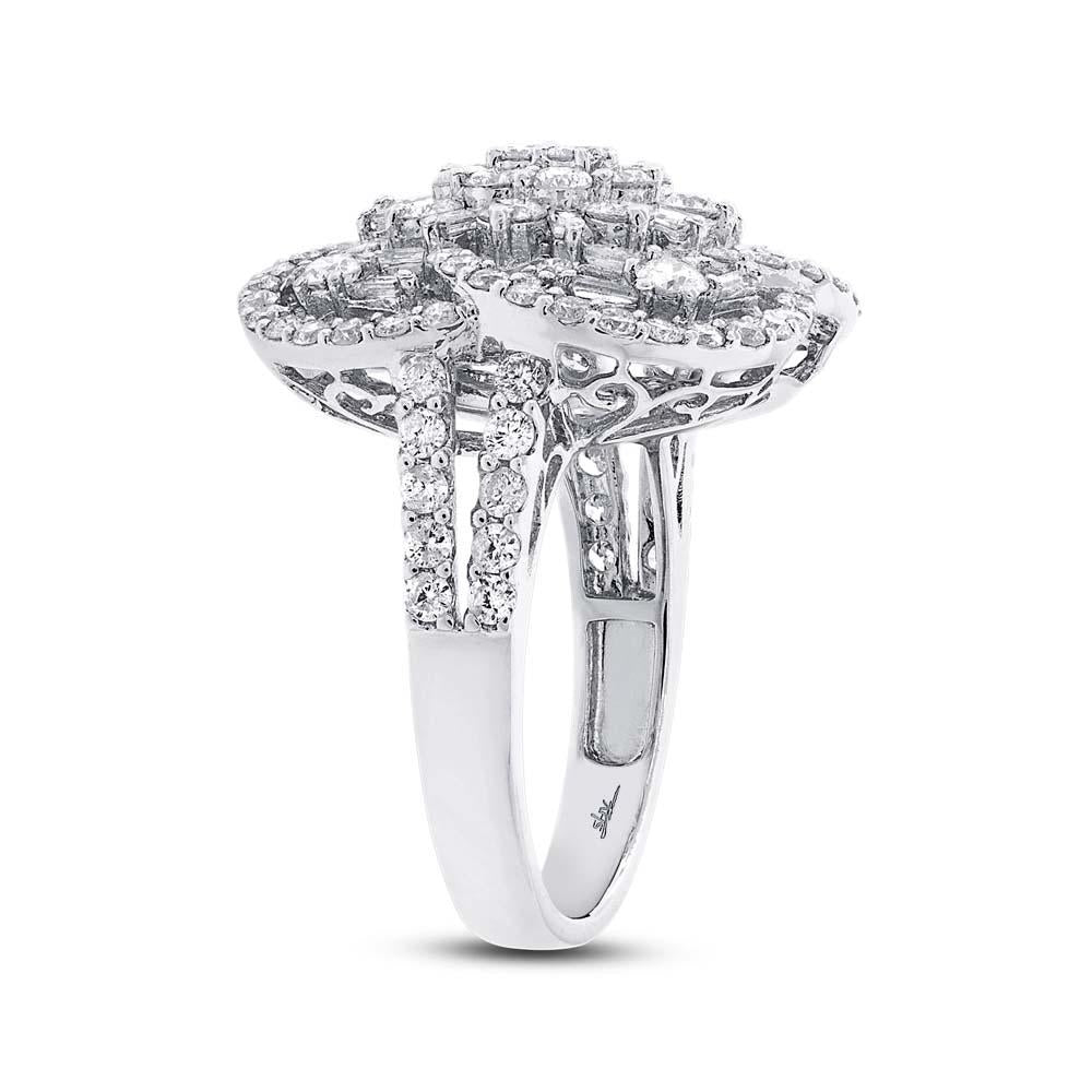 18k White Gold Diamond Lady's Ring - 2.93ct