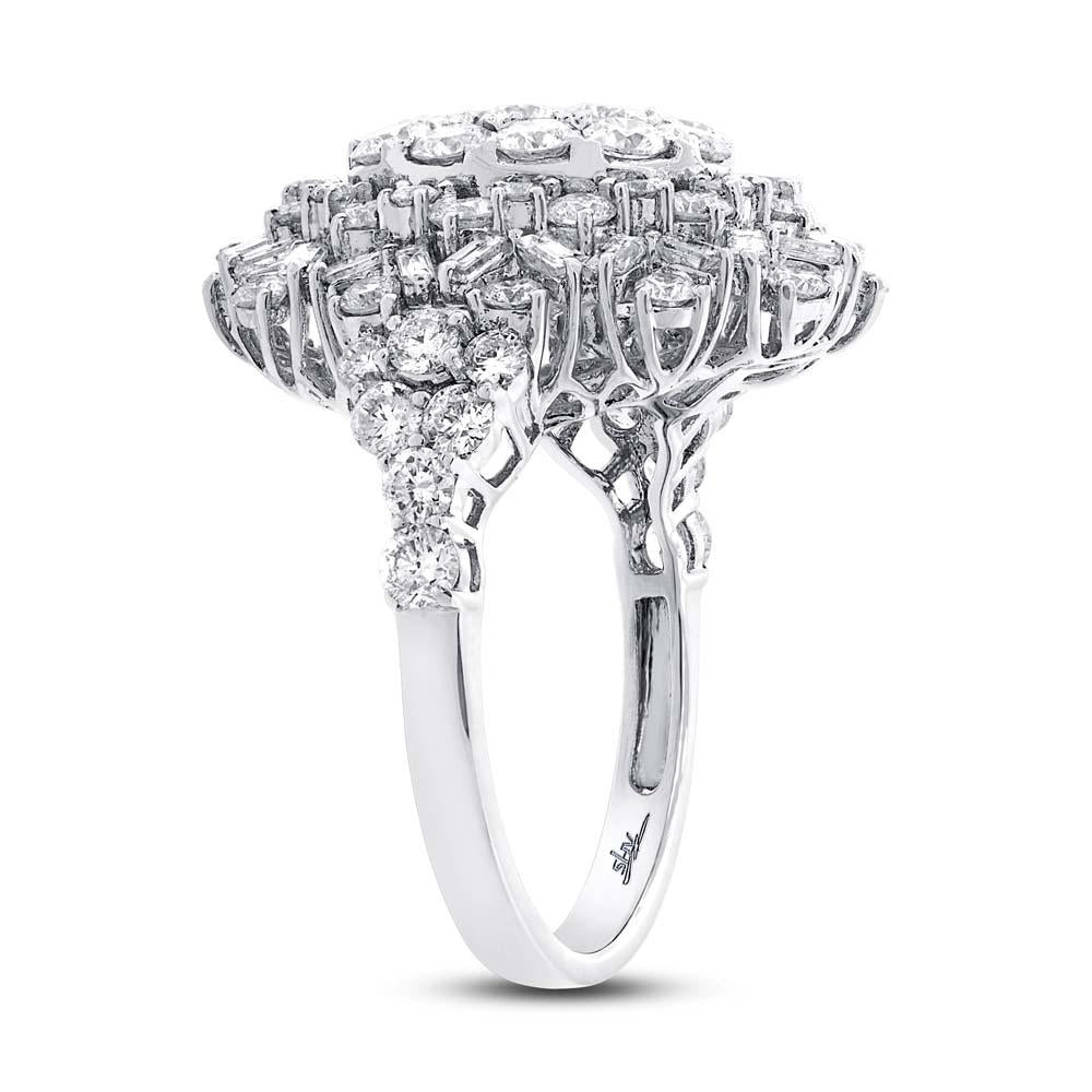 18k White Gold Diamond Lady's Ring - 3.26ct