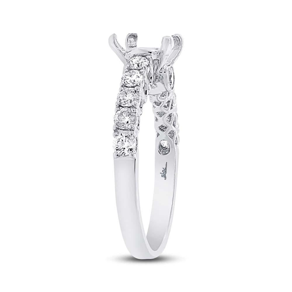 18k White Gold Diamond Semi-mount Ring - 0.80ct