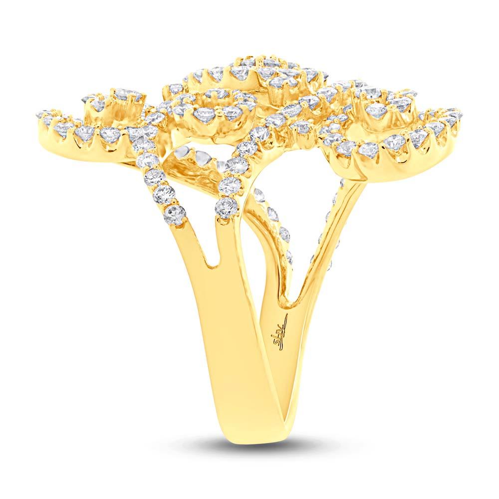 18k Yellow Gold Diamond Lady's Ring - 1.89ct