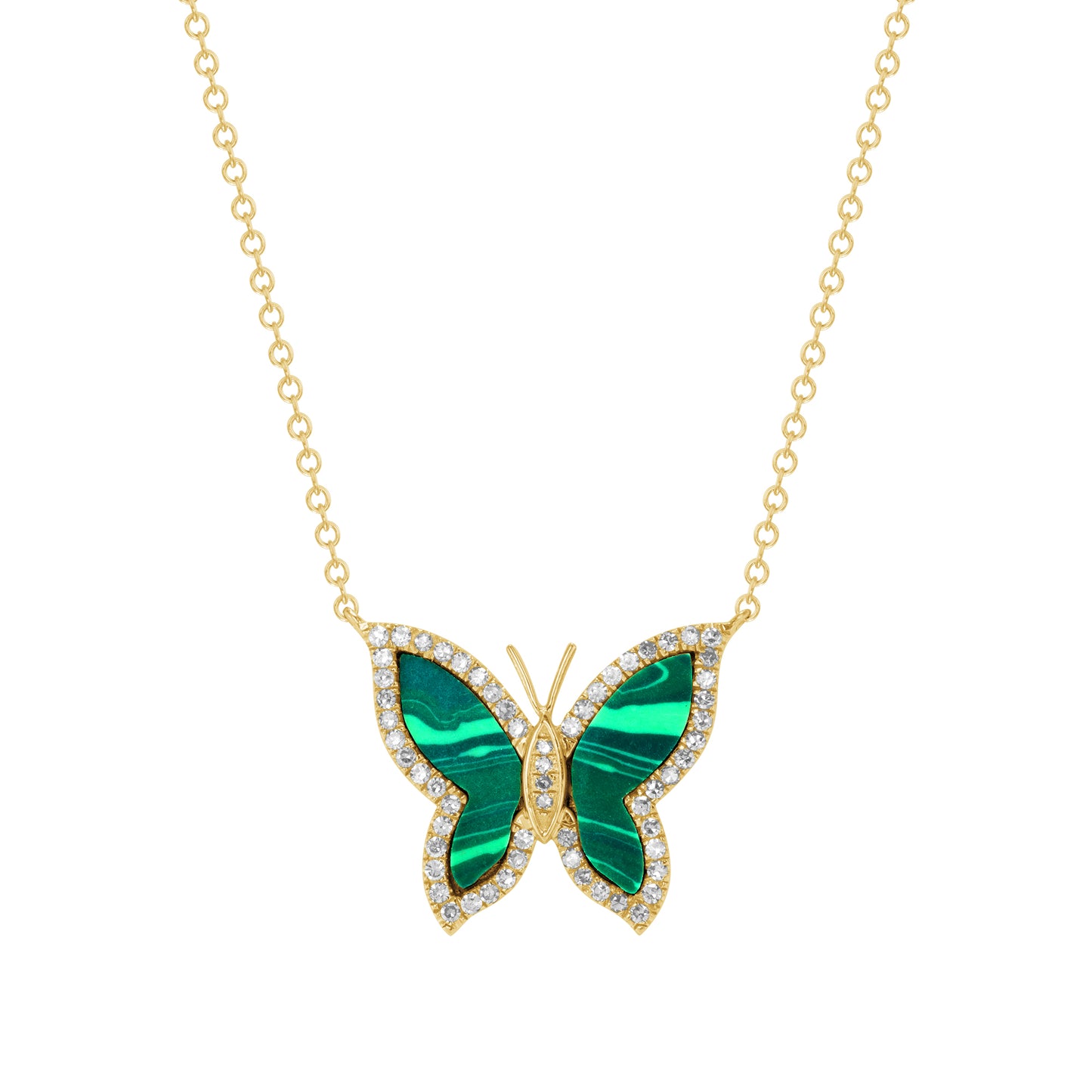 Malachite Butterfly Necklace