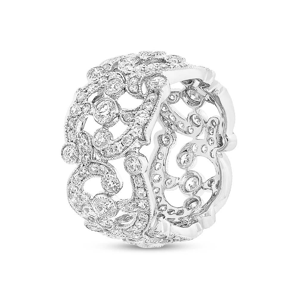 18k White Gold Diamond Lady's Ring - 2.62ct