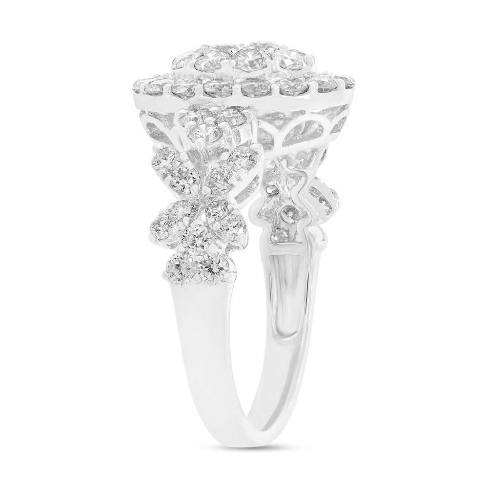 18k White Gold Diamond Lady's Ring - 1.90ct