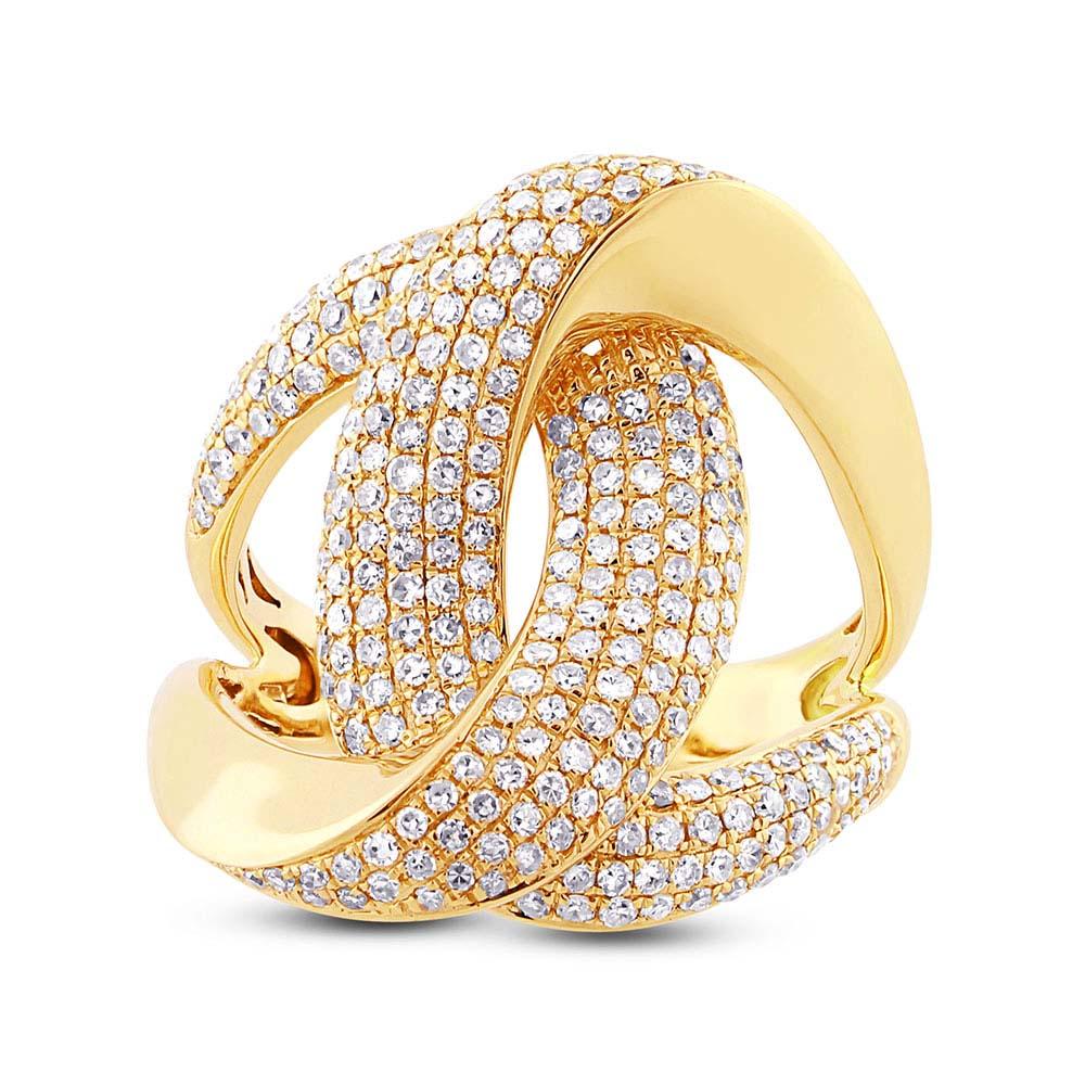 14k Yellow Gold Diamond Lady's Ring - 1.24ct