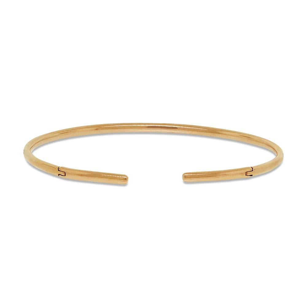 14k Yellow Gold Diamond Bangle - 0.50ct