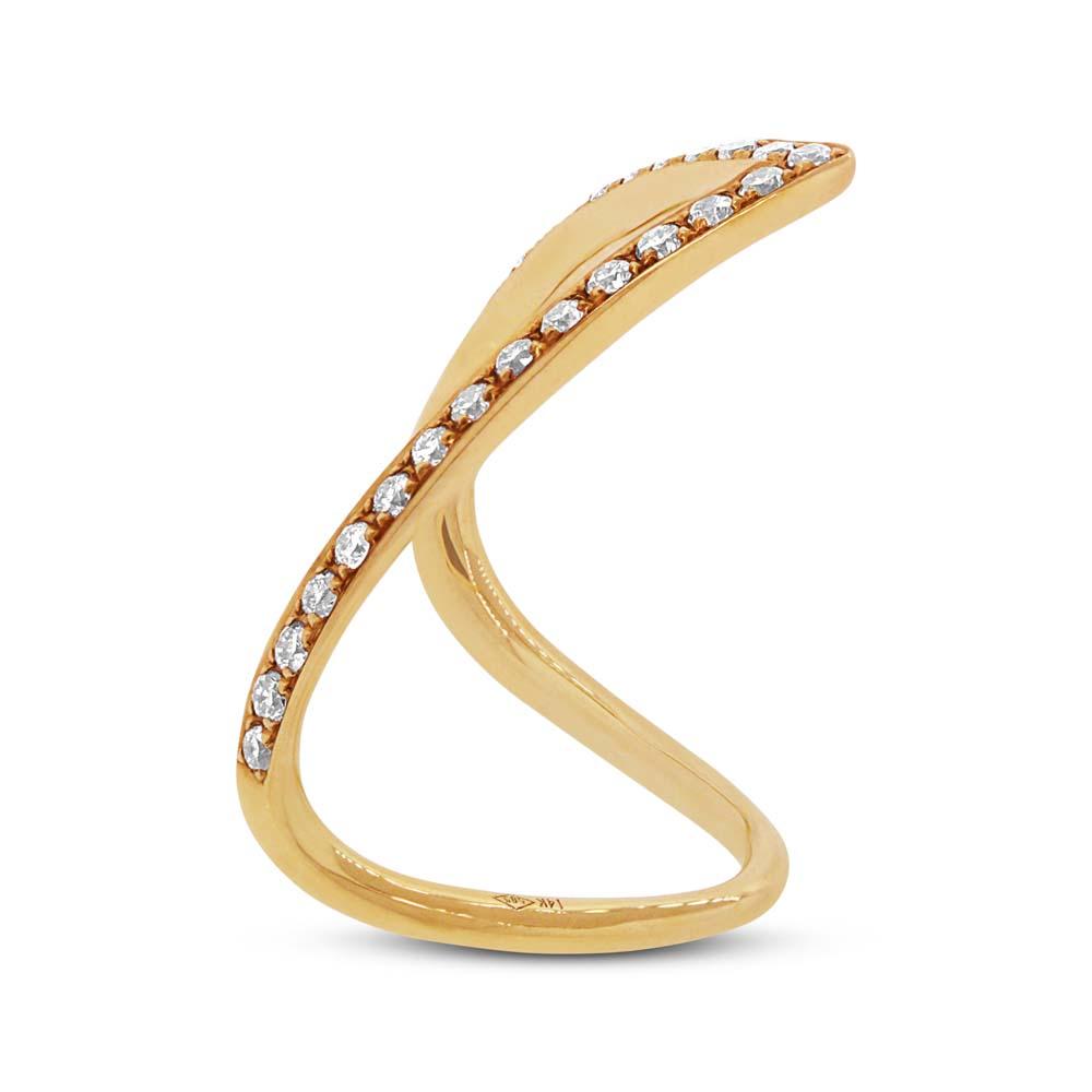 14k Yellow Gold Diamond Lady's Ring - 0.28ct