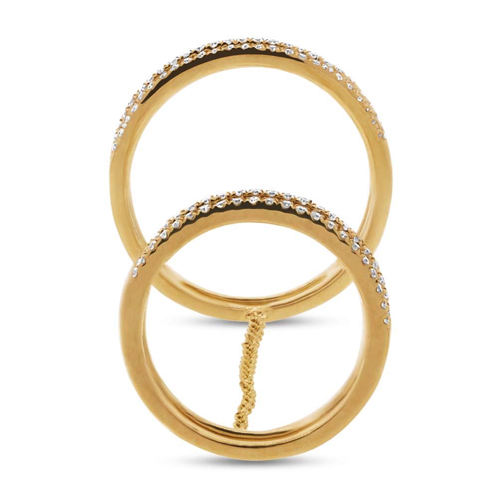 14k Yellow Gold Diamond Lady's Ring - 0.29ct