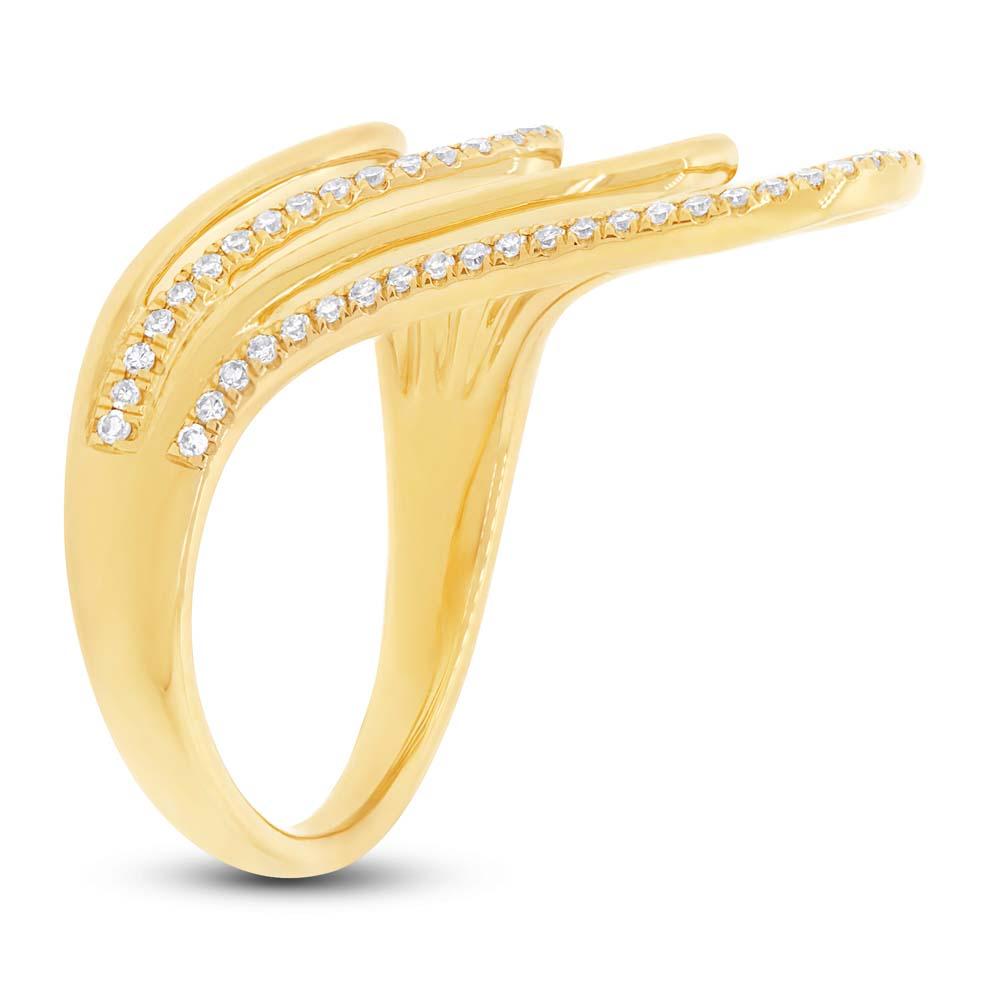 14k Yellow Gold Diamond Lady's Ring - 0.24ct