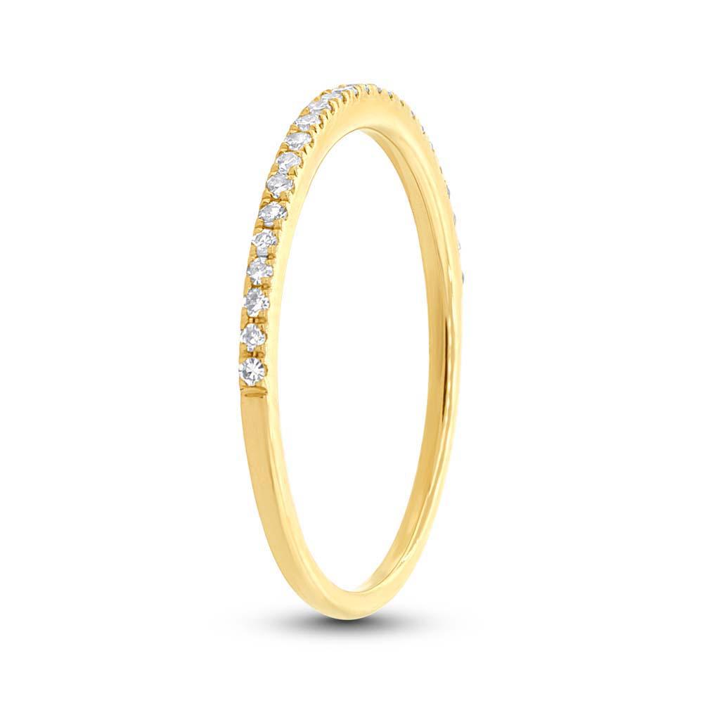 14k Yellow Gold Diamond Lady's Band Size 2.5