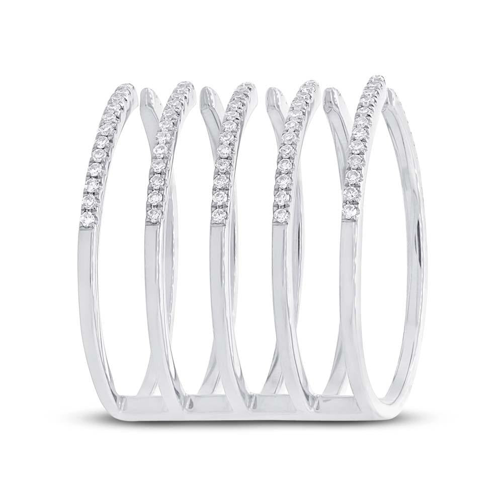 14k White Gold Diamond Lady's Ring - 0.39ct