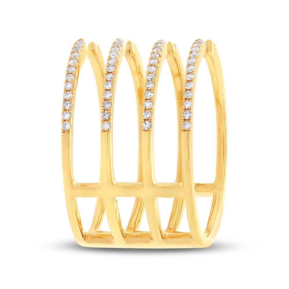 14k Yellow Gold Diamond Lady's Ring - 0.29ct