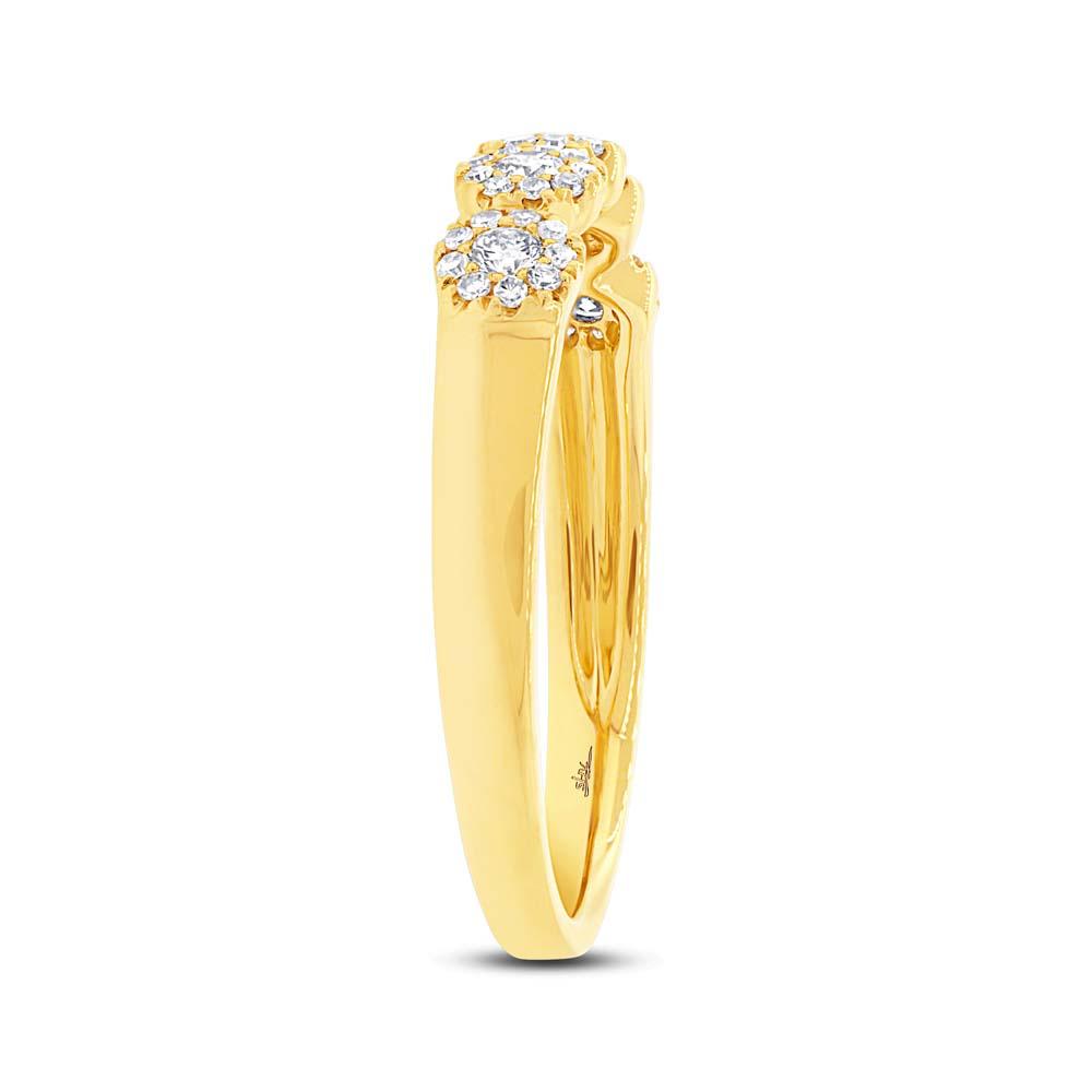 14k Yellow Gold Diamond Lady's Band