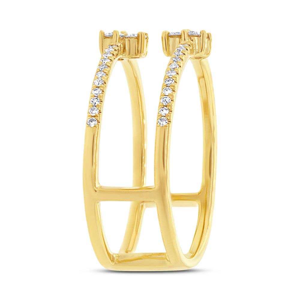 14k Yellow Gold Diamond Lady's Ring - 0.30ct