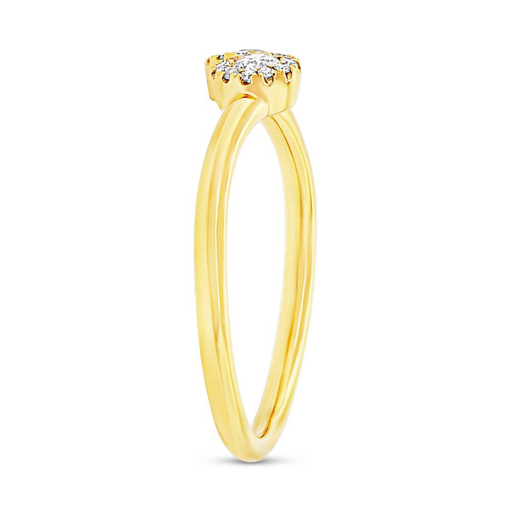 14k Yellow Gold Diamond Lady's Ring - 0.23ct