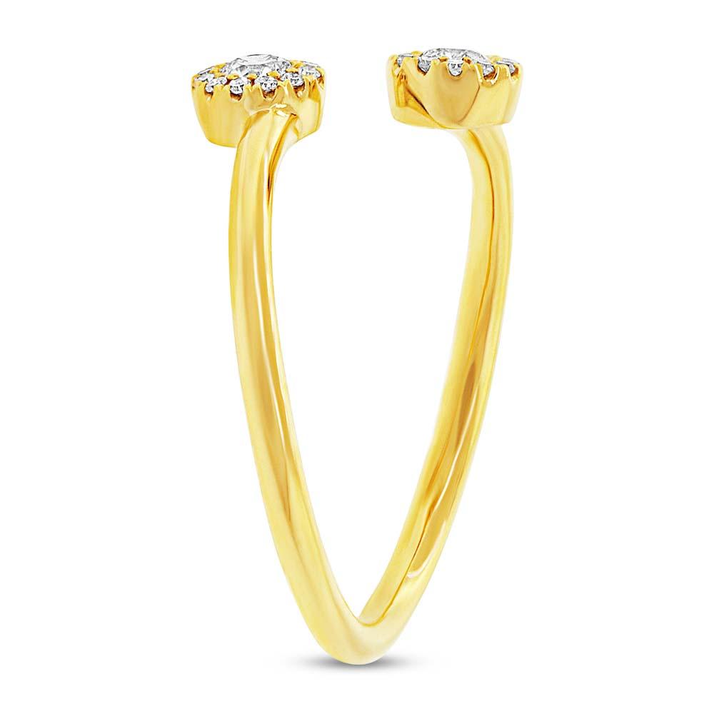 14k Yellow Gold Diamond Lady's Ring - 0.23ct