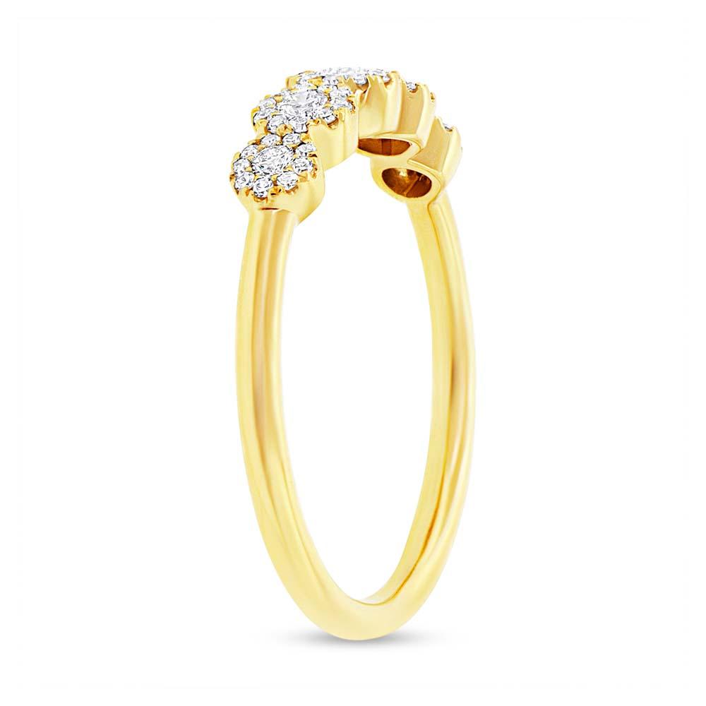 14k Yellow Gold Diamond Lady's Band