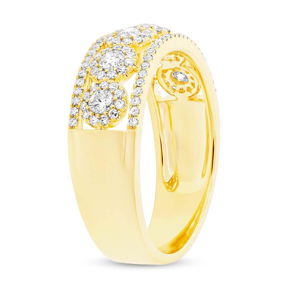 14k Yellow Gold Diamond Lady's Band