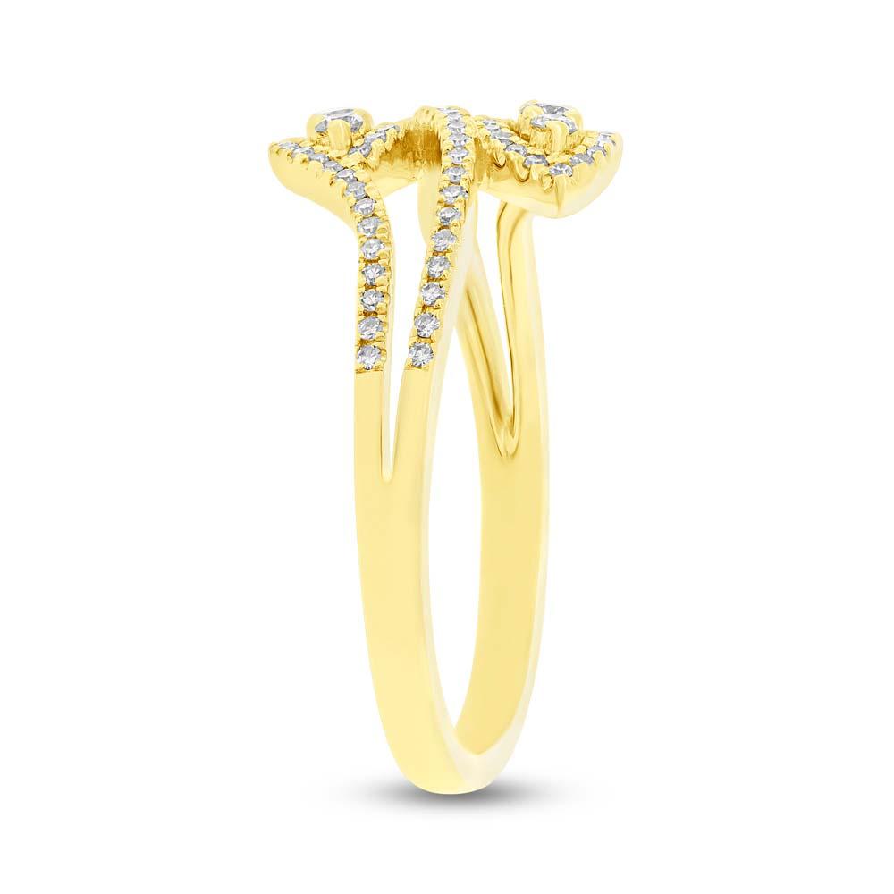 14k Yellow Gold Diamond Lady's Ring - 0.31ct