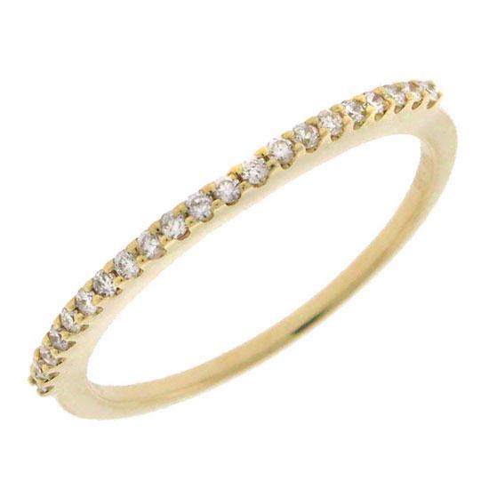 14k Yellow Gold Diamond Lady's Band