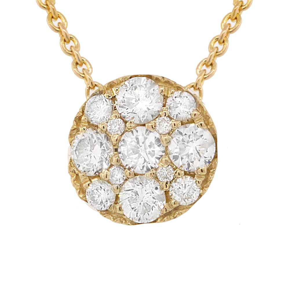 14k Yellow Gold Diamond Necklace - 0.30ct
