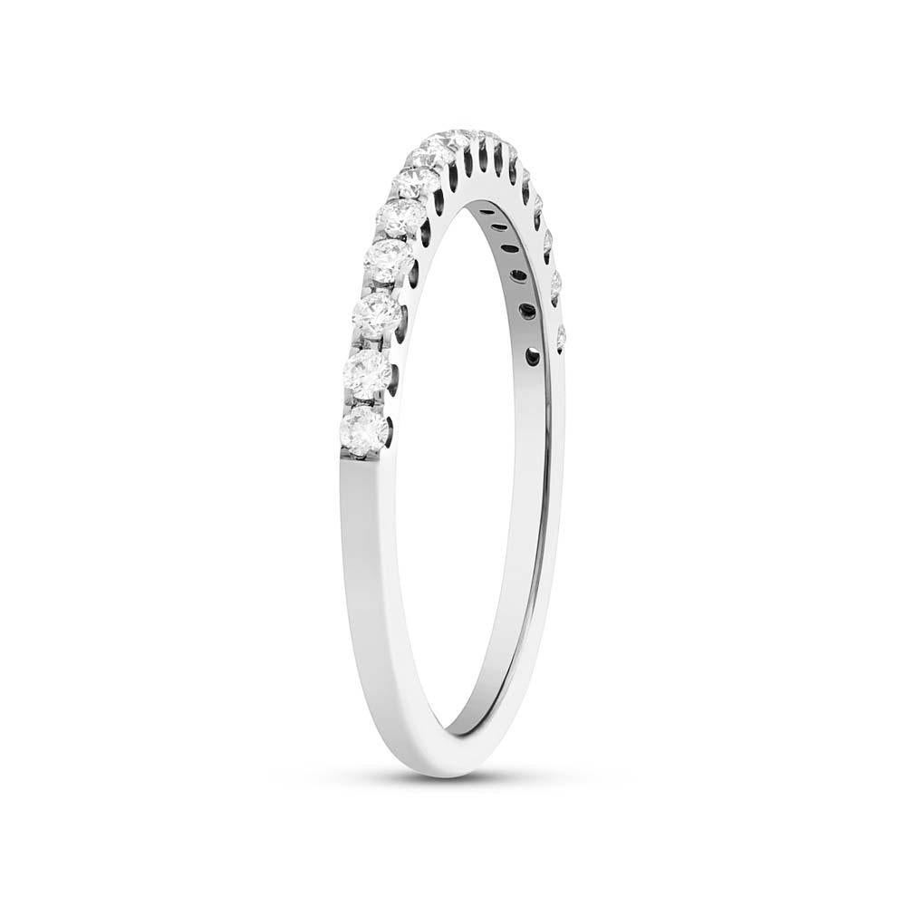 14k White Gold Diamond Lady's Band - 0.27ct