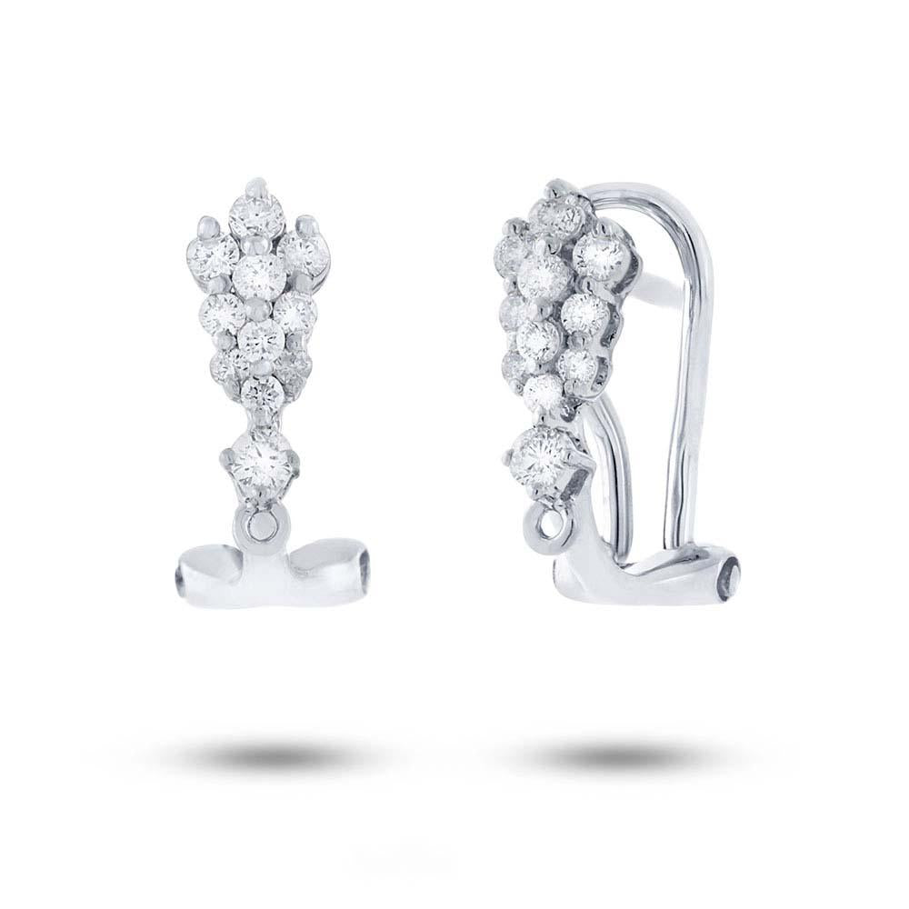 18k White Gold Diamond Earring - 0.34ct
